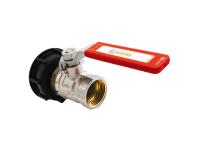 Zdjęcie: Korek 55/60 z zaworem kulowy w/z 1", do zbiornika 1000l ibc CALIDO