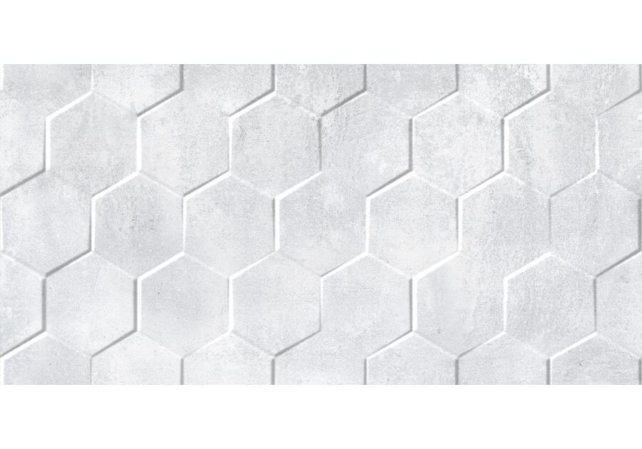 Zdjęcie: Płytka ścienna, glazura Cemento Canberra Hexagone Shiny 30x60 cm NETTO