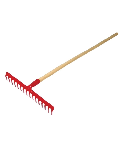 Zdjęcie: Grabie ogrodnicze 12-zębne nitowane z trzonkiem 130 cm PROFIX