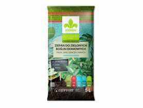 Ziemia do zielonych roślin domowych bez torfu Terra Preta 5L KRONEN