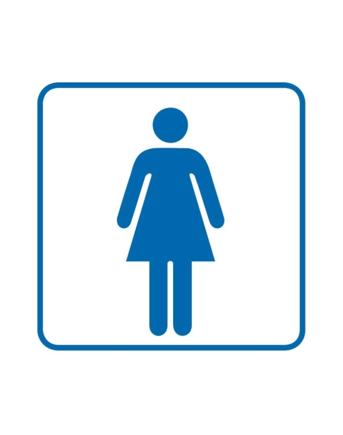 Zdjęcie: Oznaczenie "WC damskie" 14,8x14,8 cm folia METRO
