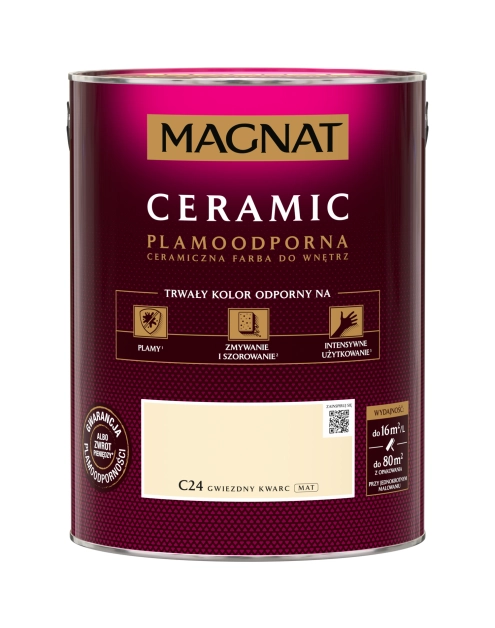 Zdjęcie: Farba Ceramic gwiezdny kwarc C24 5L MAGNAT