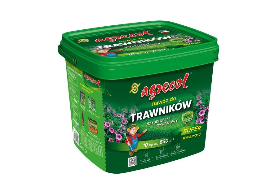Zdjęcie: Nawóz do trawników szybki efekt dywanowy 10 kg AGRECOL