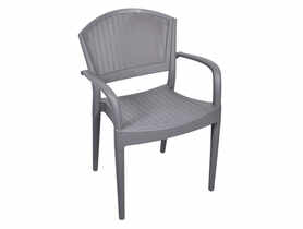 Krzesło ogrodowe Roma szare OŁER