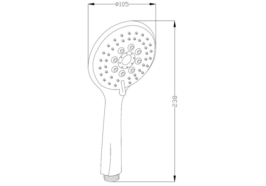 Zdjęcie: Słuchawka natryskowa Larisa biały INVENA