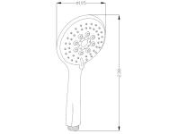 Zdjęcie: Słuchawka natryskowa Larisa biały INVENA