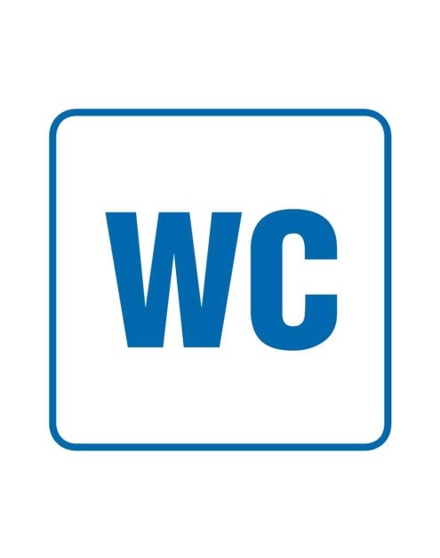 Zdjęcie: Oznaczenie WC" 14,8x14,8 cm folia METRO