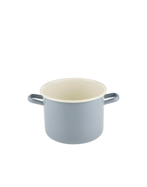 Zdjęcie: Garnek emaliowany Forte bez pokrywki 15 cm -2 L gładki szary EMALIA PLESZEW
