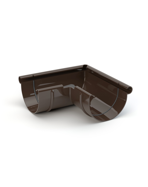 Zdjęcie: Narożnik rynnowy zewnętrzny 150 mm ciemny brąz GAMRAT