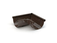 Zdjęcie: Narożnik rynnowy zewnętrzny 150 mm ciemny brąz GAMRAT