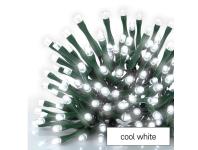 Zdjęcie: Lampki choinkowe Classic 240 LED 24 m zimna biel, zielony przewód, IP44, timer EMOS