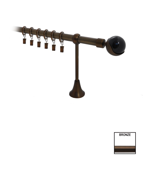 Zdjęcie: Karnisz pojedynczy Victoria fi 19 mm - 320 cm bronze tierra KARWEL