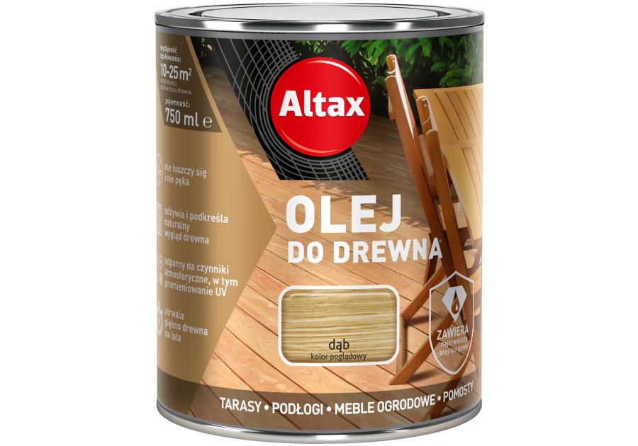 Zdjęcie: Olej do drewna 0,75 L dąb ALTAX