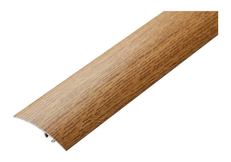 Zdjęcie: Listwa ochronna aluminium wcisk 47 mm 0,93 m dąb złoty CEZAR