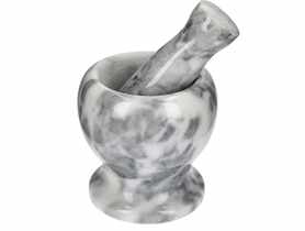 Moździerz kuchenny marmurowy, szary, fi 10,5 cm BROWIN