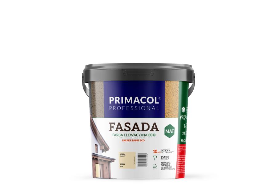 Zdjęcie: Farba Fasada Eco beżowy 0,9 L PRIMACOL
