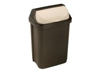 Zdjęcie: Kosz na śmieci z odchylaną pokrywą Rasmus 10 L grafit KEEEPER