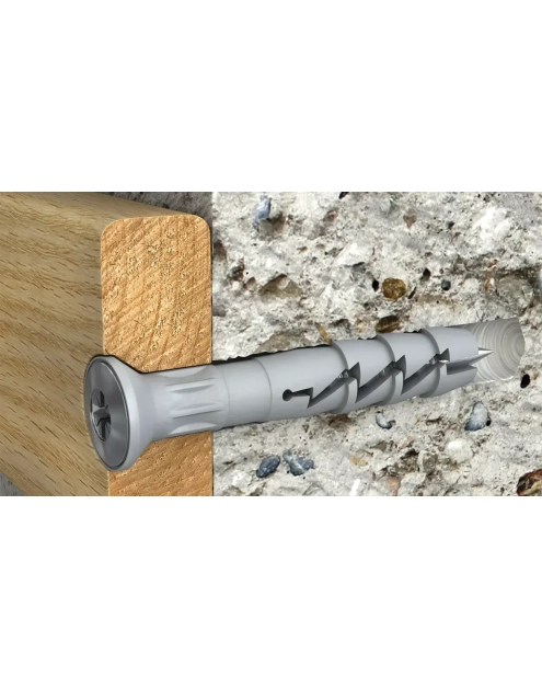 Zdjęcie: Kołek wbijany nylonowy szybkiego montażu z lejkiem 5x30 mm 100 szt. RAWLPLUG