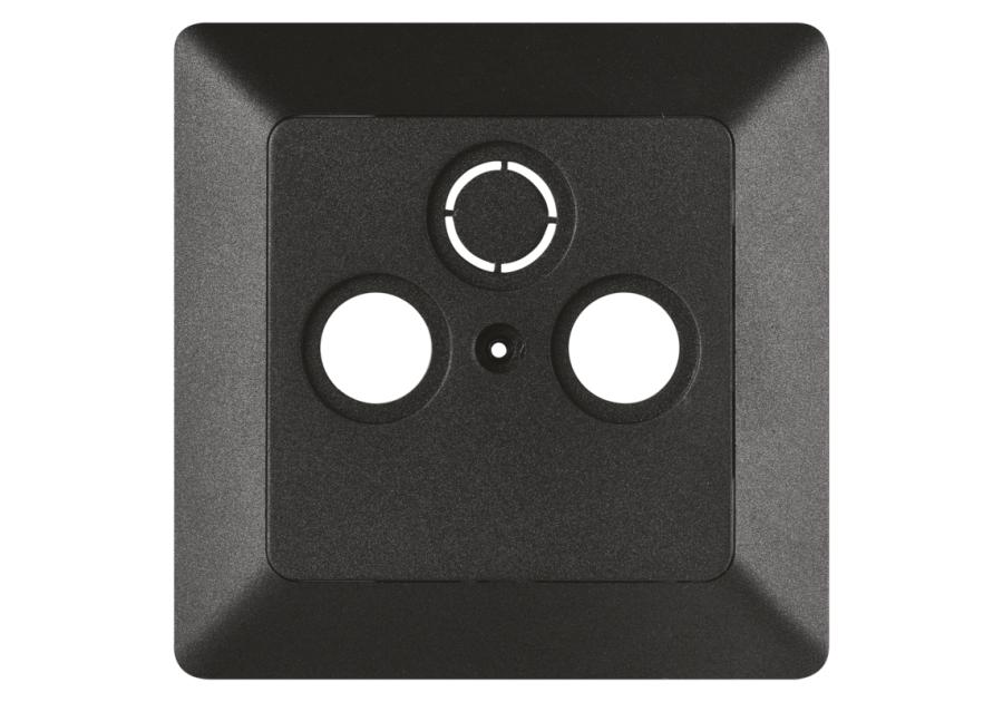 Zdjęcie: Pokrywa gniazda TV+R+SAT antracyt EMOS