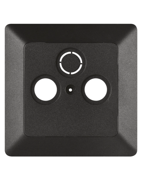 Zdjęcie: Pokrywa gniazda TV+R+SAT antracyt EMOS