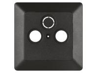 Zdjęcie: Pokrywa gniazda TV+R+SAT antracyt EMOS