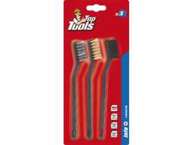 Szczotki 180 mm, miedź/stal/nylon, 3 sztuki TOP TOOLS