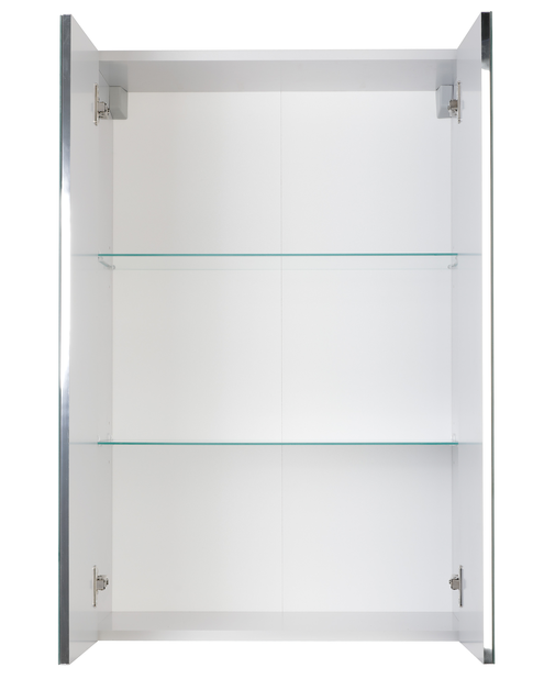 Zdjęcie: Szafka lustrzana 60x90x35 cm, 2 drzwi, boki szare, System c szary ASTOR