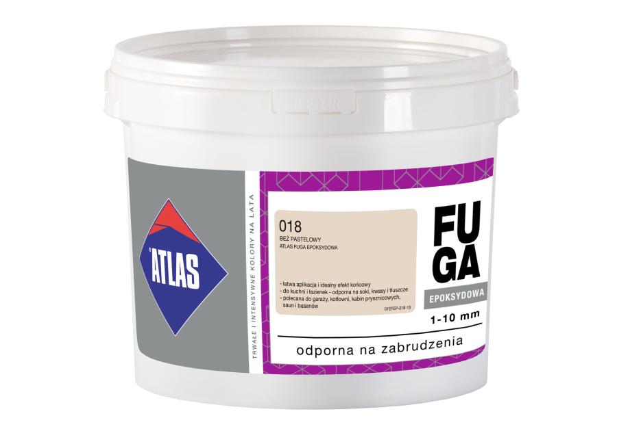 Zdjęcie: Fuga epoksydowa 1-10 mm beż pastelowy 2 kg ATLAS