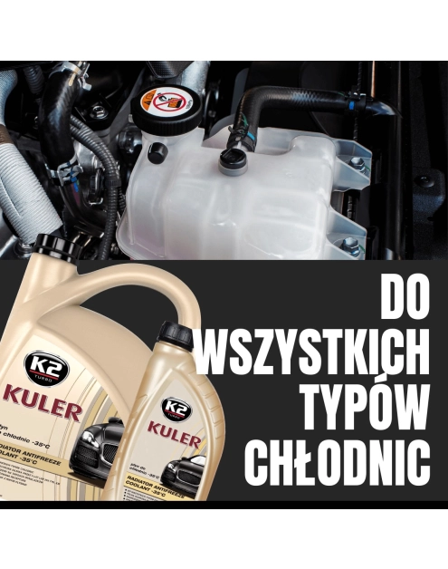 Zdjęcie: Płyn do chłodnic 1 L żółty Kuler K2