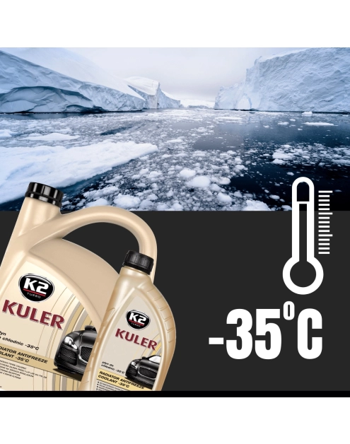 Zdjęcie: Płyn do chłodnic 1 L żółty Kuler K2