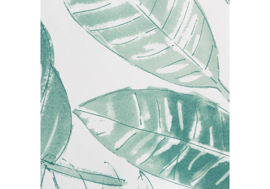 Zdjęcie: Zasłona zaciemniająca Arlena 140x250 cm biało-zielona na przelotkach EUROFIRANY