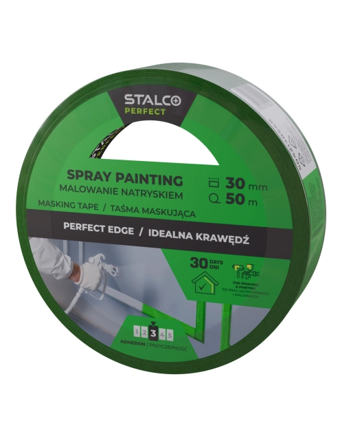 Zdjęcie: Taśma maskująca do malowania natryskiem 30 mm x 50 m PERFECT
