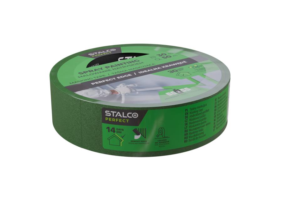 Zdjęcie: Taśma maskująca do malowania natryskiem 30 mm x 50 m PERFECT
