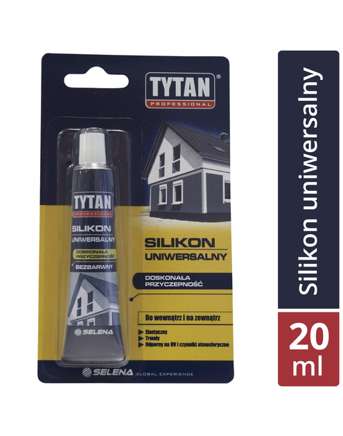 Zdjęcie: Silikon uniwersalny bezbarwny 20 ml TYTAN PROFESSIONAL