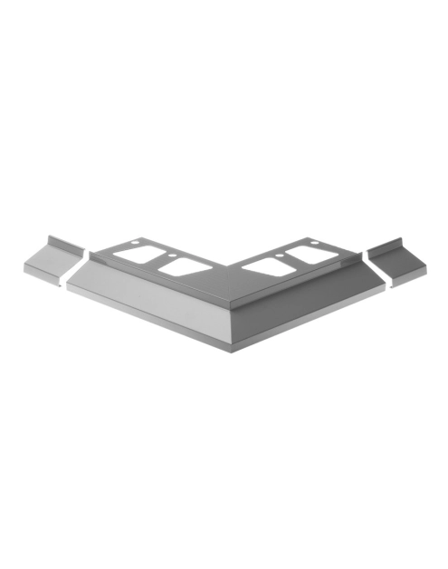 Zdjęcie: Profil do glazury okap balkonowy 32,2x101,8 mm zestaw NZ LL2 CEZAR