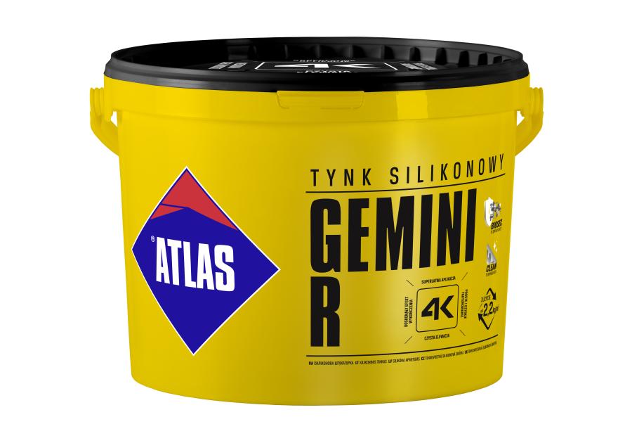 Zdjęcie: Baza tynku szara Gemini R silikonowego N 150 25 kg ATLAS