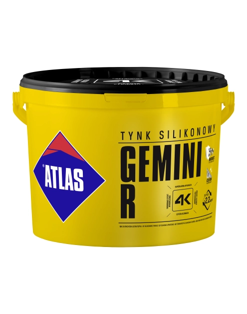Zdjęcie: Baza tynku szara Gemini R silikonowego N 150 25 kg ATLAS