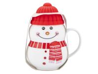 Zdjęcie: Kubek zimowy 380 ml z silikonową czapeczką bałwanek A ALTOM DESIGN