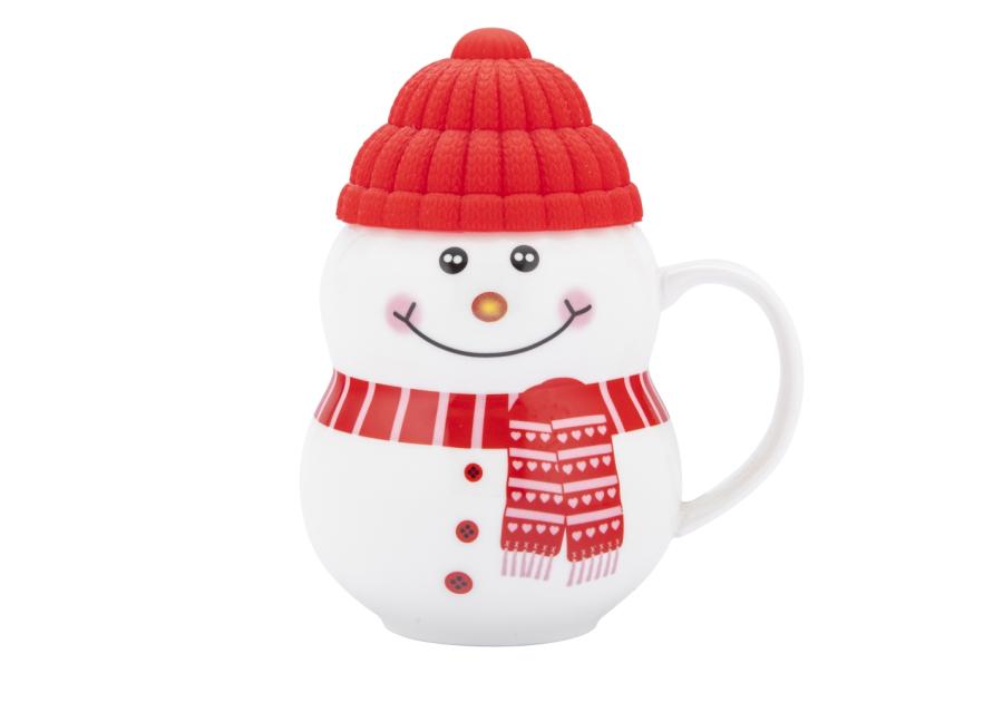 Zdjęcie: Kubek zimowy 380 ml z silikonową czapeczką bałwanek A ALTOM DESIGN