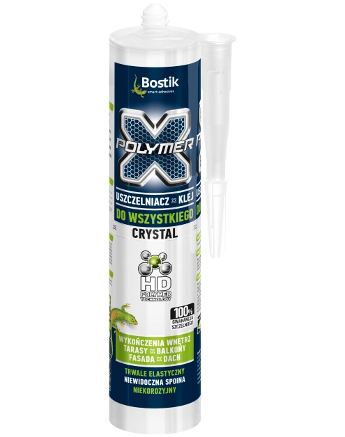 Zdjęcie: Uszczelniacz klej do wszystkiego X-Polymer Crystal krystalicznie bezbarwny 290 ml BOSTIK