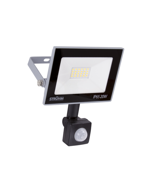 Zdjęcie: Naświetlacz SMD LED z czujnikiem ruchu Kroma LED S 20 W Grey CW kolor szary 20 W STRUHM