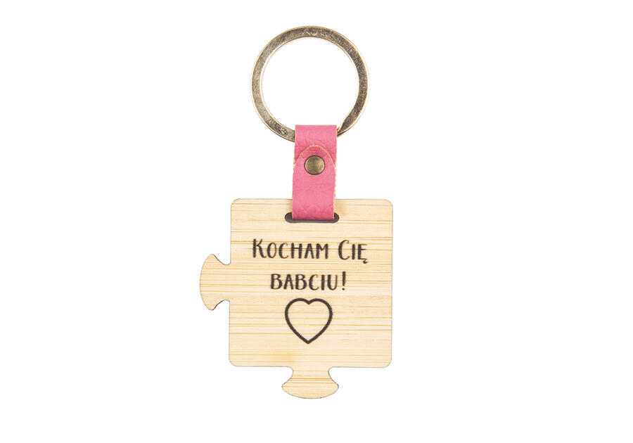 Zdjęcie: Brelok drewniany z grwerem 3,5x4 cm Dzień Babci ALTOMDESIGN