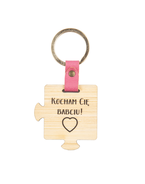 Zdjęcie: Brelok drewniany z grwerem 3,5x4 cm Dzień Babci ALTOMDESIGN