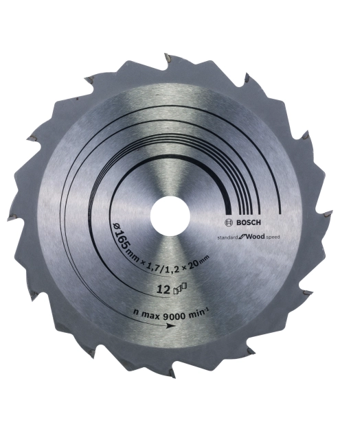 Zdjęcie: Tarcza pilarska Speedline Wood 165x20 12T BOSCH