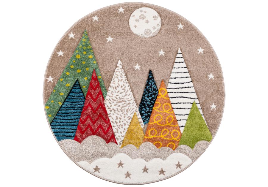 Zdjęcie: Dywan Bond Kids 120 cm koło góry multikolor MULTI-DECOR