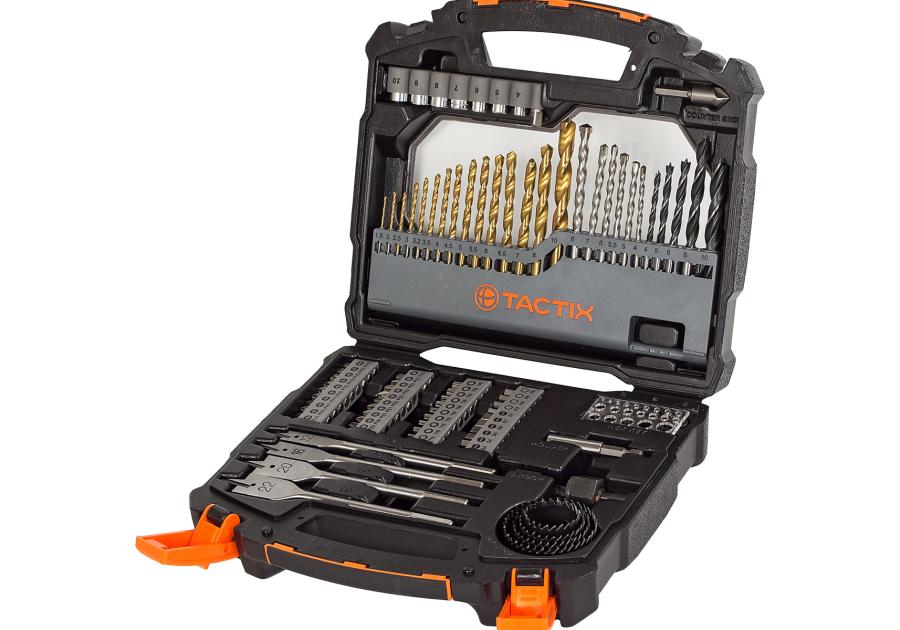 Zdjęcie: Zestaw bitów i wierteł 90 szt. TACTIX