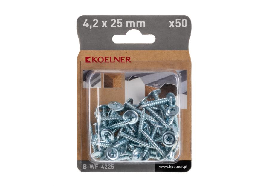 Zdjęcie: Wkręt do cienkich blach i drewna 4,2x25 mm 50 szt. KOELNER