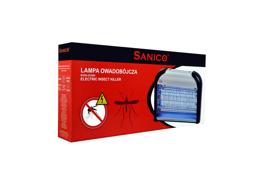 Zdjęcie: Lampa owadobójcza 45 W srebrno-czarna POLUX