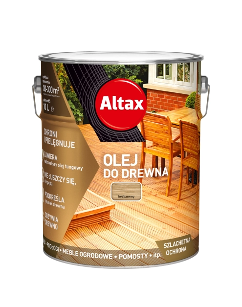 Zdjęcie: Olej do drewna 10 L bezbarwny ALTAX
