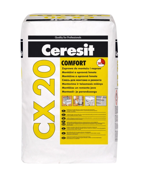 Zdjęcie: Zaprawa montażowa CX 20 Comfort 20 kg CERESIT